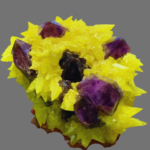 Native Sulfur on Matrix with Amethyst