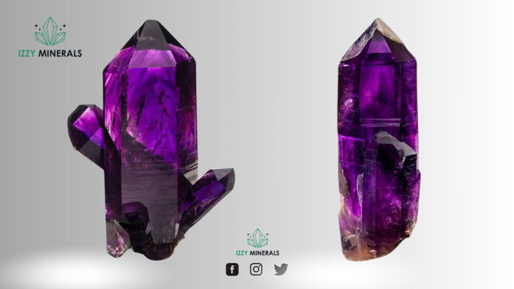 What Color Is an Amethyst izzyminerals.com